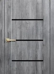 фото Дверь межкомнатная S02 (Skin Doors) АВС-пластик, микрофлекс, Дуб Стоунвуд 2000х700мм