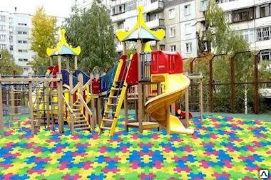 фото Покрытие травмобезопасное резиновое для дома и дачи