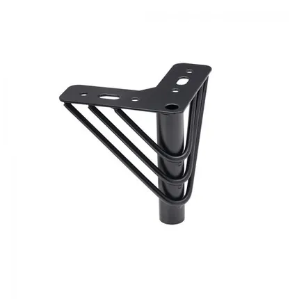 Фото №0 Опора меб. мет. RAY h120 угловая черный AKS