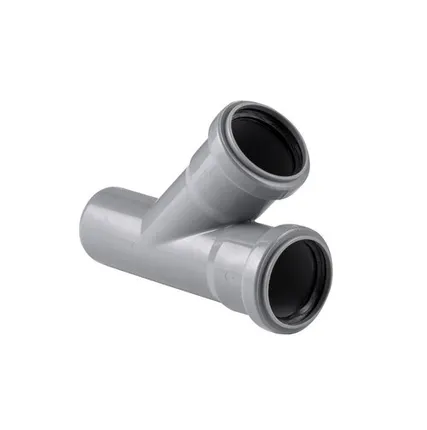 Фото №0 Тройник ВК ПП 50/50х67, серый,S