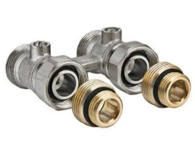 фото Узел для радиатора ниж/подкл 1/2"х3/4" прямой для Heaton