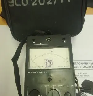 фото Мегаомметр ЭСО-202/1Г до 500В