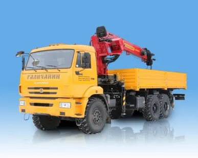 фото Кран-манипулятор КМА-150-5 «Галичанин» на базе шасси КАМАЗ-43118
