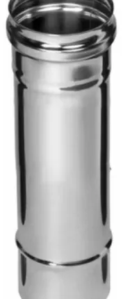 Фото №0 Дымоход 180 (L: 0,5 м) (430/0,5мм) нержавеющая сталь Феррум