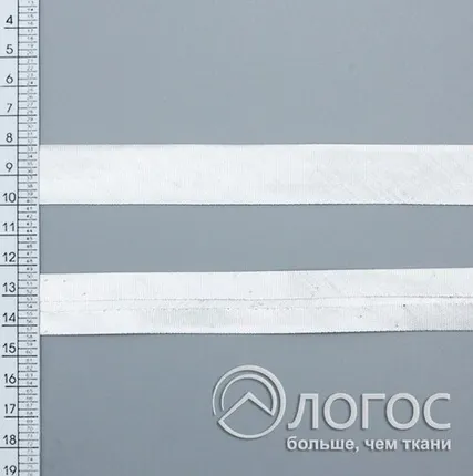 Фото №0 Косая бейка декоративная Т 20мм, T.G. (серебро)
