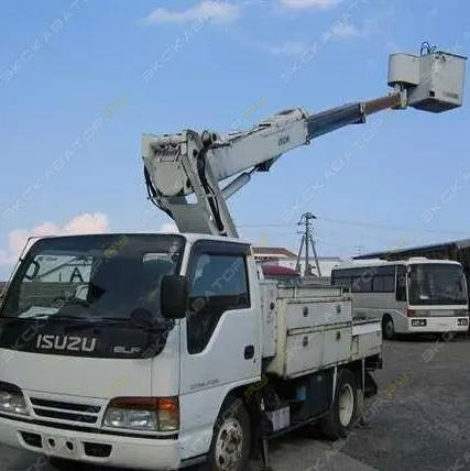 Фото №0 Аренда автовышки (автогидроподъемника) Isuzu Elf 5.2 (автогидроподъемник), Омск