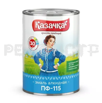 Фото №0 Эмаль ПФ-115  0,9кг фисташковая КАЗАЧКА (14) ЭК ВМ (под заказ) П