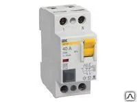 Фото №0 Выключатели дифференциального тока УЗО 2п 100А 30мА ВД1-63 4,5кА 230В IEK