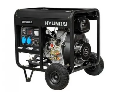 фото Дизельный генератор Hyundai DHY 8000LE + колеса