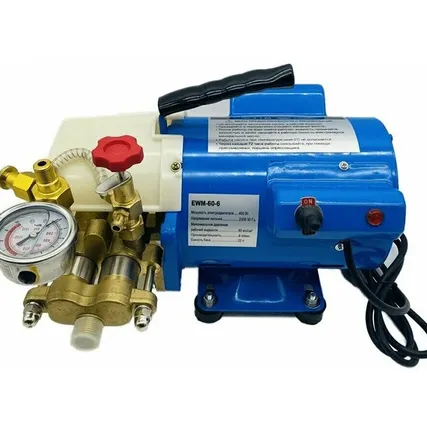 Фото №0 Электрический опрессовочный насос до 60 бар 6л/мин TIM EWM-60-6