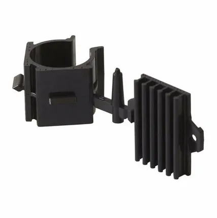 Фото №0 Клипса для ножек под цоколь ДСП, пластик, черный