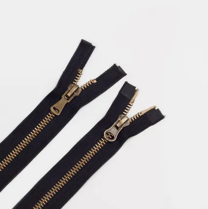 Фото №0 Молния металл Т8 60см 2 бег. черный/антик