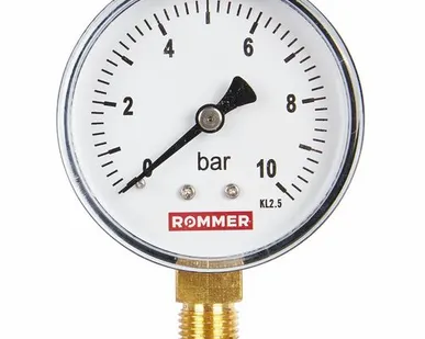 фото Манометр радиальный ROMMER 63 мм 1/4