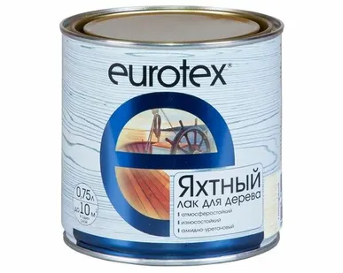 фото Eurotex (лак яхтный) глянцевый 0,75л/6шт