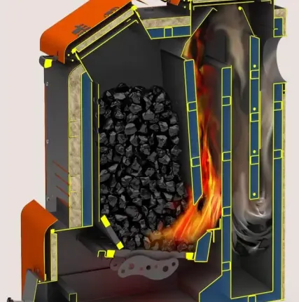 Фото №2 Угольный котел длительного горения Куппер Мега 32 кВт, до 30 ч на одной загрузке