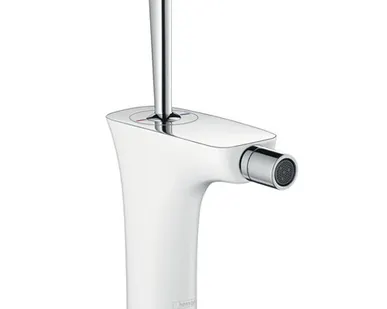 фото Смеситель для биде Hansgrohe PuraVida белый/хром 15270400