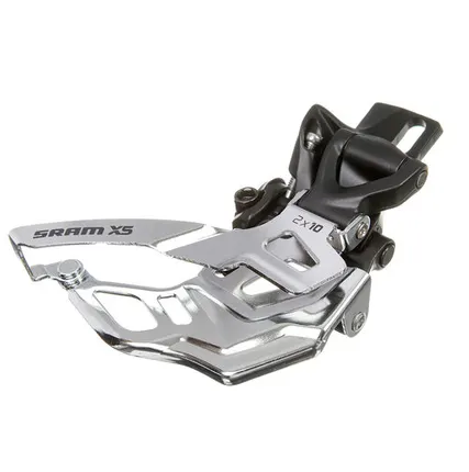 Фото №0 Переключатель передний Sram X5 38/36T (Переключатель Sram передний X5 HIGH DIRECT MOUNT 2X10 38/36T BLK BOTTOM PULL)