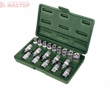 фото Набор головок Дело Техники TORX 1/2" 19 предметов + вставки