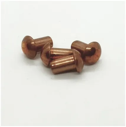 Фото №0 Заклепка 6х10 DIN 660 медная с полукруглой головкой, 4шт.