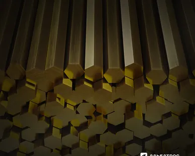 фото Шестигранник латунный