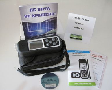 фото Толщиномер ETARI ET 110 (Чер. мет.)