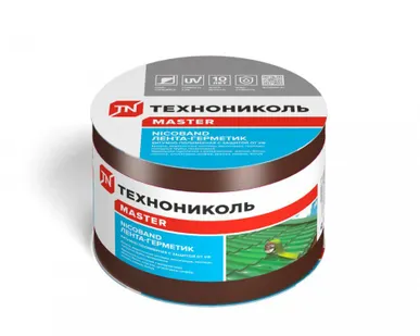 фото Лента-герметик 100мм*10,0 м NICOBAND коричневая