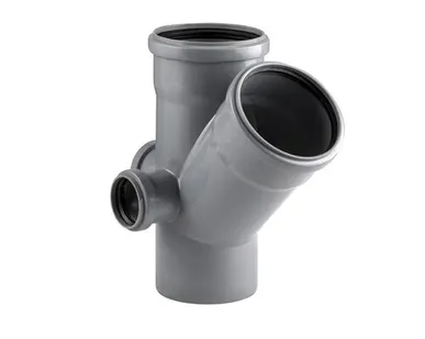 фото Крестовина двухплоскостная, левая/тыл ВК ПП 110/110/50/50х45, серый,РТП