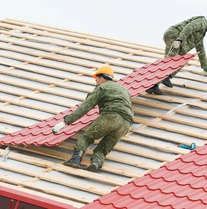 Фото №0 Комплекс работ по скатной (жесткой) кровли из современных материалов.