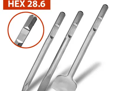 фото Пики и зубила HEX 28.6