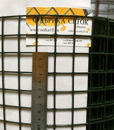 Фото №0 Сетка сварная 25х25х2,0 (1,0х25) полимер. П.М.