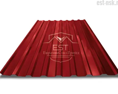 фото Профнастил МП-20х1100 Pe 0.4 | RAL 3011 Красно-коричневый