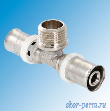 Фото №0 Пресс Тройник НР 16*1/2*16 VTm