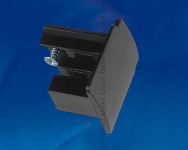 фото UFB-C41 BLACK 1 POLYBAG Заглушка торцевая для шинопровода. Цвет — черный. Упаковка — полиэтиленовый пакет.