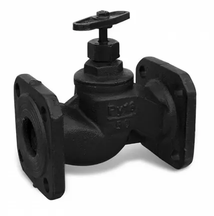 Фото №0 Клапан запорный (вентиль) чугунный проходной 15ч9п