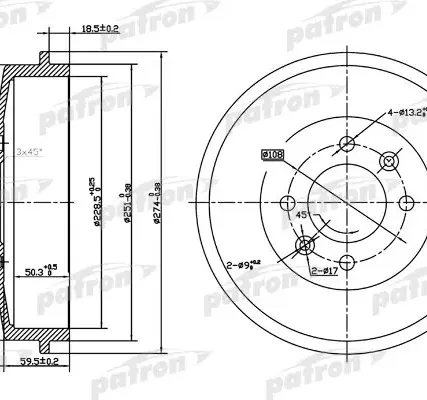 Фото №0 PDR1126 Барабан тормозной