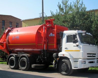 фото КО-449-02 на шасси КамАЗ 65115-3082-23 Мусоровоз Евро-4