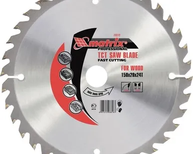 фото Пильный диск Matrix по дереву 190*20 мм 48 зубьев + кольцо 16/20 73214