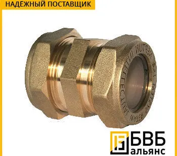 фото Соединение муфта 25х1 с графитовой прокладкой