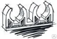 Фото №0 Крепление для труб двойное "U" - типа PPRF/DPCU(X)-16 *