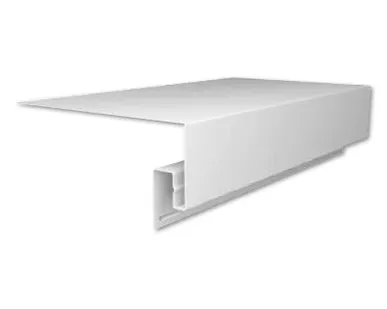 фото Планка приоконная широкая "Grand Line" Я-Фасад Белая 3000 мм (откос 230мм)