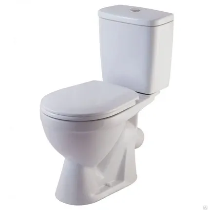 Фото №0 Унитаз-компакт Rosa Лира косой выпуск нижний подвод белый