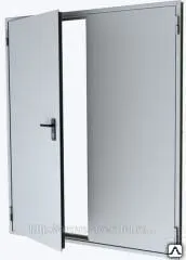 Фото №0 Дверь противопожарная EIS-60 разм. 1500*2100 мм. П,У RAL 7035 Створка 1000