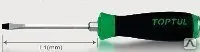 фото Отвертка 5,5х100 усиленная ударная, шлиц Toptul