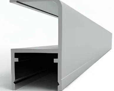 фото Угловой Укороченный Анод серебро профиль алюминиевый 6,0 м