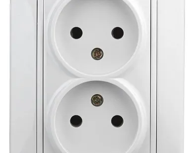 фото Розетка СП Plano 2х2P 1-204-01 16А-250В IP20 бел. Intro Б0027613