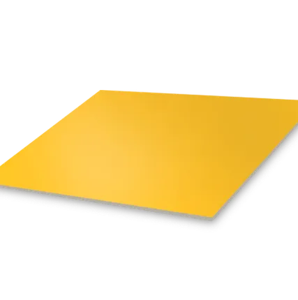 Фото №0 Лист с полимерным покрытием 0,45 мм пэ в пленке ral1018 цинково-желтый