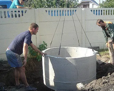 фото Монтаж канализационных колец