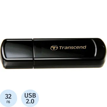 Фото №0 Флеш-память Transcend JetFlash 350, 32Gb, USB 2.0, чер, TS32GJF350