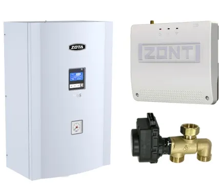 Фото №0 Миникотельная-SET МК-S Plus 15кВт (клапан ZOTA BPV+ZONT SMART 2.0+Адаптер OpenThermDIN)