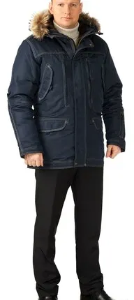 Фото №0 Куртка мужская зимняя «Капитан» (темно-синяя)